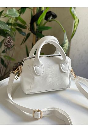 کیف دوشی سفید زنانه چرم مصنوعی ZEYS - کد 935876829