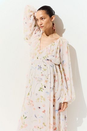 لباس بارداری سفید زنانه رگولار H&M - کد 935859067