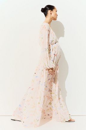 لباس بارداری سفید زنانه رگولار H&M - کد 935859067