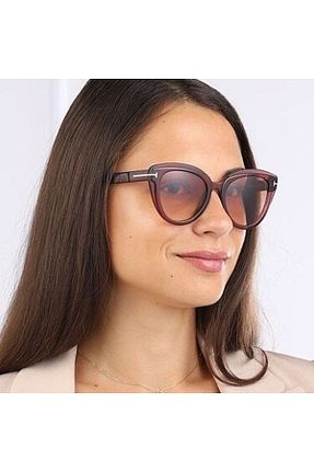 عینک آفتابی زرشکی زنانه 53 Tom Ford - کد 331495006