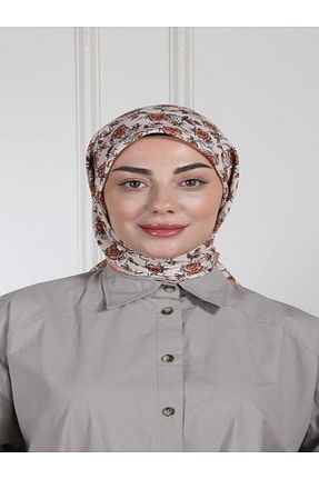 روسری نارنجی پنبه ای locella - کد 935857580