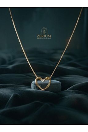 گردنبند استیل ( فولاد ) زرد زنانه استیل (فولاد) ZERİUM - کد 930107462