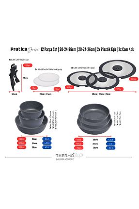 قابلمه طوسی Çıkarılabilir Saplı ThermoAD - کد 935955833