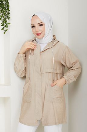 کلاه و ابایا بژ زنانه پنبه ای Pamuk Butik - کد 935880811