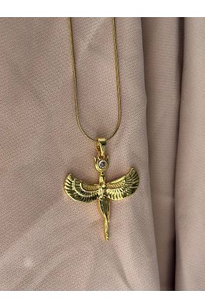 گردنبند استیل ( فولاد ) زرد استیل ضد زنگ Liyajewellery - کد 935887733