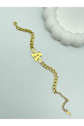 دستبند استیل (فولاد) زرشکی زنانه استیل ضد زنگ İNN JEWELLERY - کد 935894519