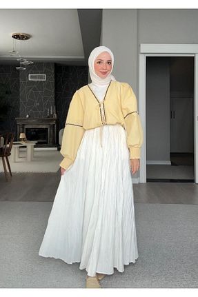 دامن حجاب سفید زنانه کلوش ceylan otantik - کد 935964461