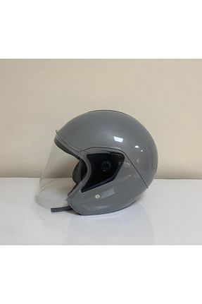 کلاه ایمنی موتور سواری طوسی Açık Kasklar motocesas - کد 935914515