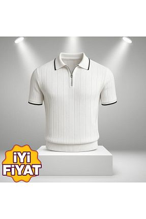 پولوشرت سفید مردانه تریکو LC Waikiki - کد 936614979