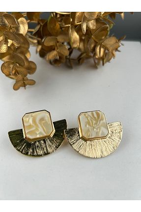 گوشواره جواهر روکش طلا Bennu Design Jewelry - کد 898264209