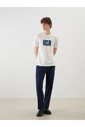شلوار سفید مردانه پنبه ای LC Waikiki - کد 935971375