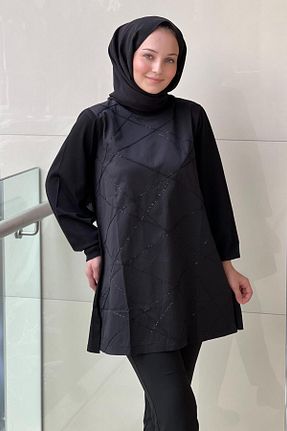 تونیک مشکی زنانه بافتنی Nuss - کد 928961533
