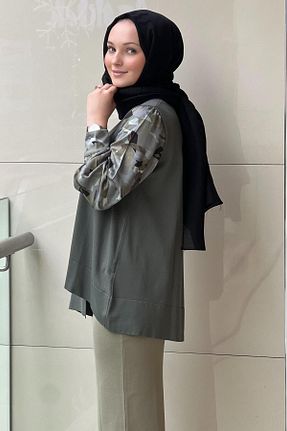 تونیک خاکی زنانه بافتنی Nuss - کد 925928323