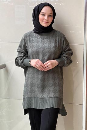 تونیک خاکی زنانه بافتنی Nuss - کد 925053009