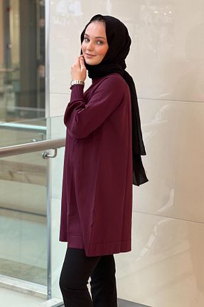 تونیک زرشکی زنانه بافتنی Nuss - کد 902029477