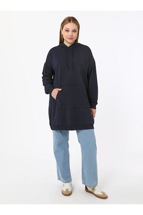 سوئیشرت سایز بزرگ سرمه ای زنانه اورسایز Alia - کد 920559066