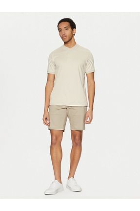 پولوشرت بژ مردانه پنبه ای Calvin Klein - کد 936010308