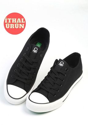 کفش اسنیکر مشکی مردانه بند دار Benetton - کد 936214187