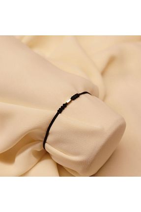 دستبند طلا مشکی زنانه 14 عیار TAHAN MÜCEVHERAT - کد 936910487