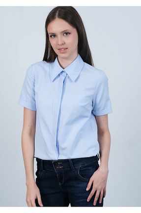 پیراهن آبی زنانه رگولار PERA MODA - کد 936101208