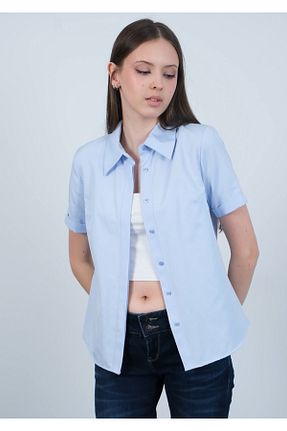 پیراهن آبی زنانه رگولار PERA MODA - کد 936101208