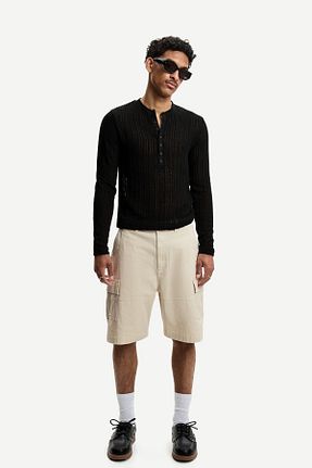 شلوارک و برمودا سفید مردانه پنبه ای Bershka - کد 936081299