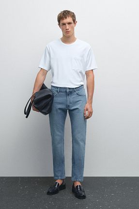 شلوار جین آبی مردانه پاچه تنگ Massimo Dutti - کد 929859229