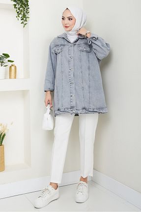 کت حجاب طوسی زنانه اورسایز Bestenur - کد 936189440