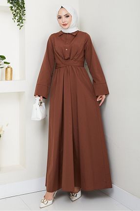 لباس حجاب قهوه ای زنانه رگولار Bestenur - کد 936161598