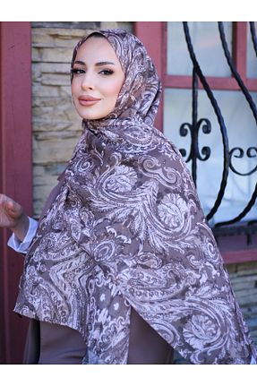 روسری متالیک پنبه ای efdal şal eşarp - کد 936190236