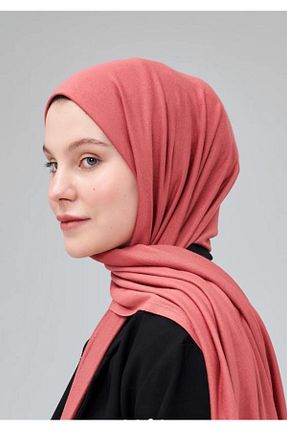 شال صورتی زنانه پنبه پلی استر Modakaşmir - کد 350331576