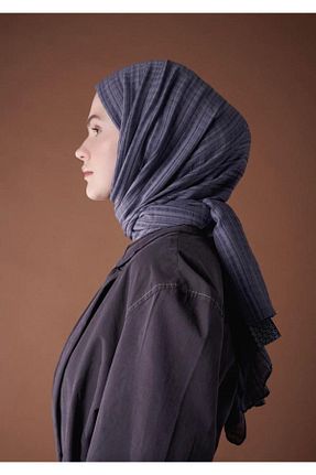 شال طوسی زنانه پنبه پلی استر Modakaşmir - کد 805095408