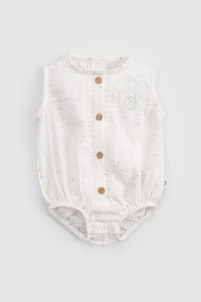 بادی و سرهمی نوزادی نباتی بچه گانه %100 پنبه ارگانیک Little Gusto - کد 926565735