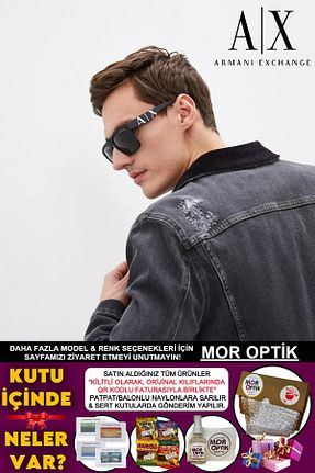 عینک آفتابی مشکی مردانه 55 Armani Exchange - کد 936246445