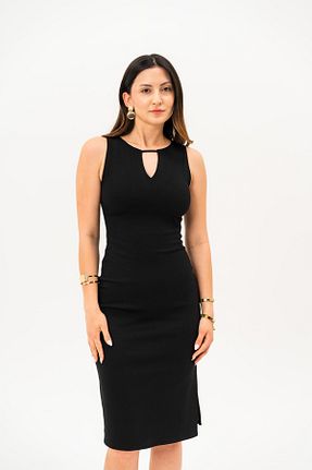 لباس مشکی زنانه بافت WESS DESİGN - کد 936193073