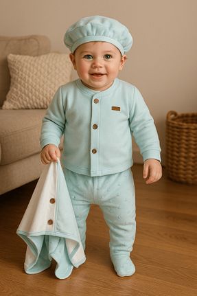 بعد از زایمان سبز بچه گانه پنبه ای Evokids - کد 936679748