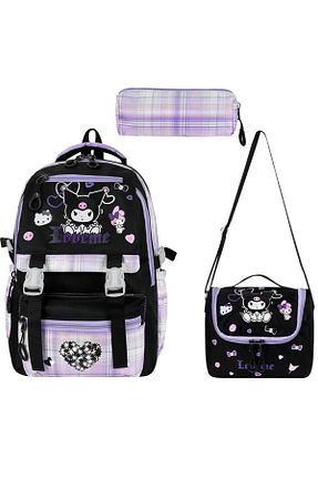 کیف مدرسه مشکی بچه گانه پارچه ای Çınka Bags - کد 930039211