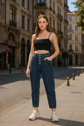 شلوار جین آبی زنانه رگولار BANNY JEANS - کد 169963549