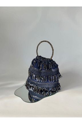 کیف مجلسی سرمه ای زنانه posst bag - کد 932427628