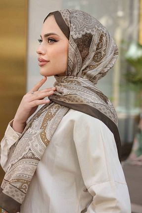 روسری قهوه ای Etnik benguen - کد 933876651