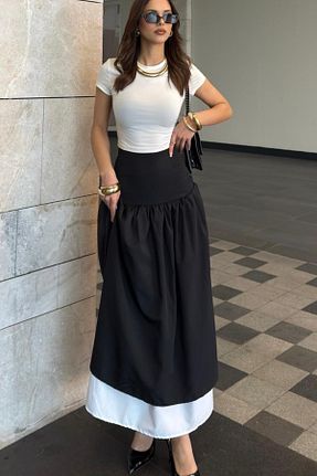 دامن مشکی زنانه بافتنی Ded COLLECTION - کد 936246522
