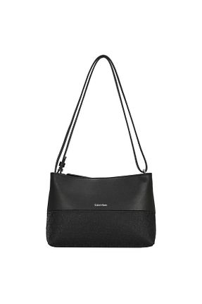 کیف دوشی مشکی زنانه پلی اورتان Calvin Klein - کد 920596503