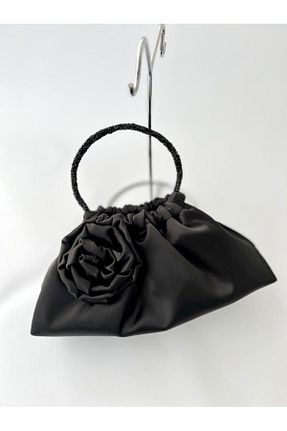 کیف پورتفوی و کلاچ مشکی زنانه پارچه ای posst bag - کد 933065489