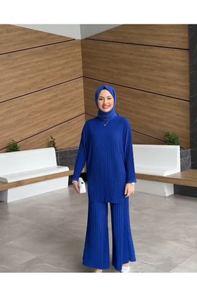 ست بالاتنه و پائین تنه حجاب سرمه ای زنانه گشاد modamira - کد 841936129