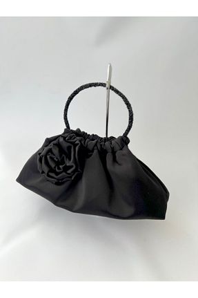 کیف پورتفوی و کلاچ مشکی زنانه پارچه ای posst bag - کد 933065489