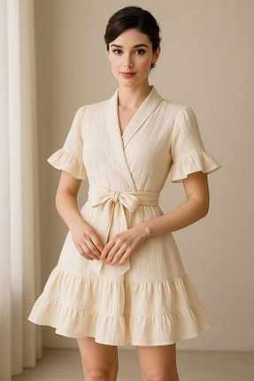 ربدوشام سفید زنانه پنبه پلی استر PEMBİŞ HOMEWEAR - کد 936227820