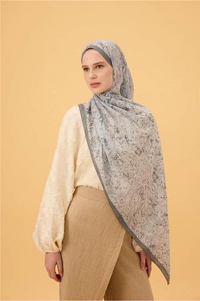 شال طوسی زنانه پنبه پلی استر İpekhan - کد 936225758