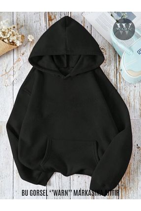 سوئیشرت مشکی زنانه ساده warn - کد 899296835