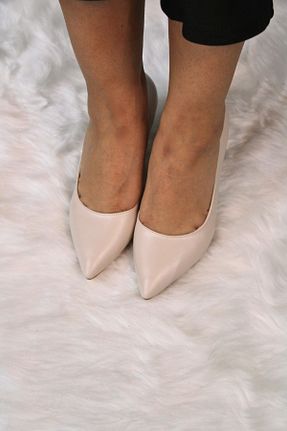 کفش استایلیتو بژ پاشنه نازک mybellashoes - کد 936688440