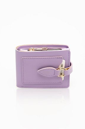 کیف پول بنفش زنانه ابعاد کوچک Womancraft - کد 798973067